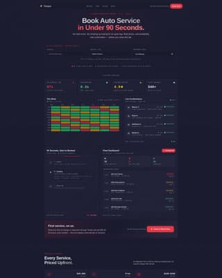 Automotive Digital Presence Booking Website Template