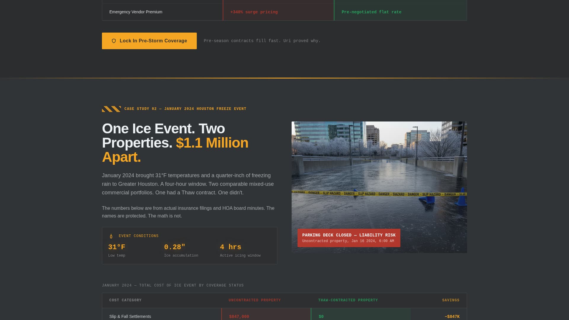 Thaw - Urgent Snowremoval Landing Page Template