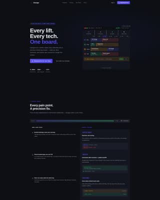 Garage - Precision Automotive Landing Page Template