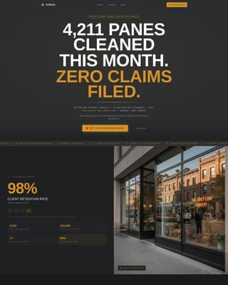 Streak - Authoritative Windowcleaning Landing Page Template