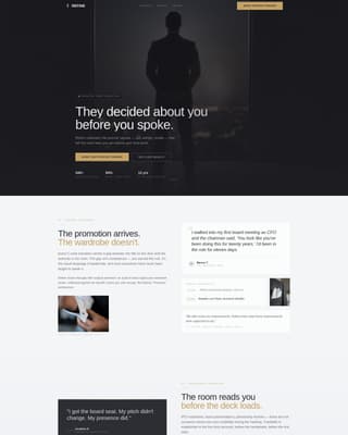Refine - Precision Executive Landing Page Template