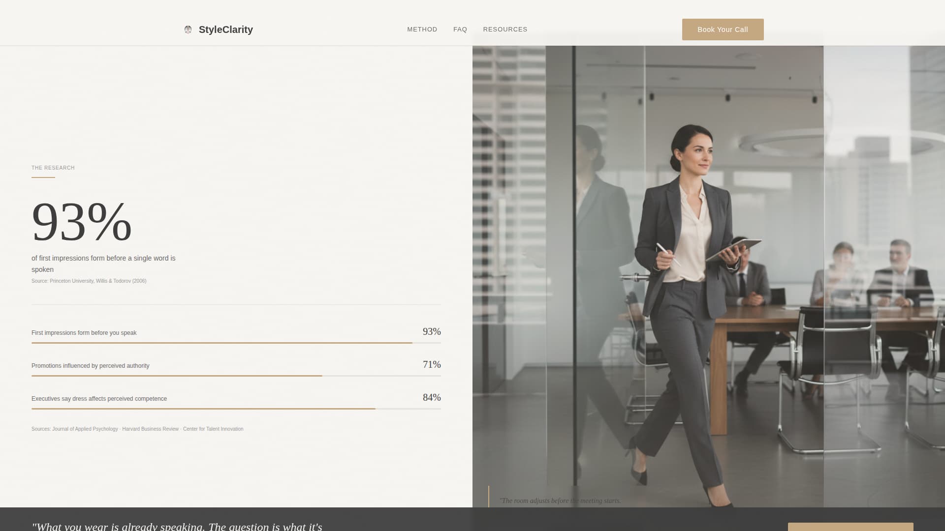 Refine - Authoritative Imageconsultant Landing Page Template