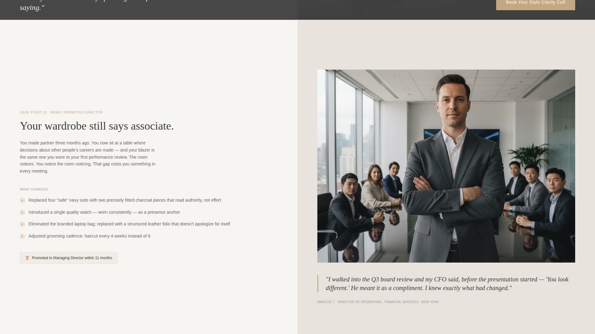 Refine - Authoritative Imageconsultant Landing Page Template