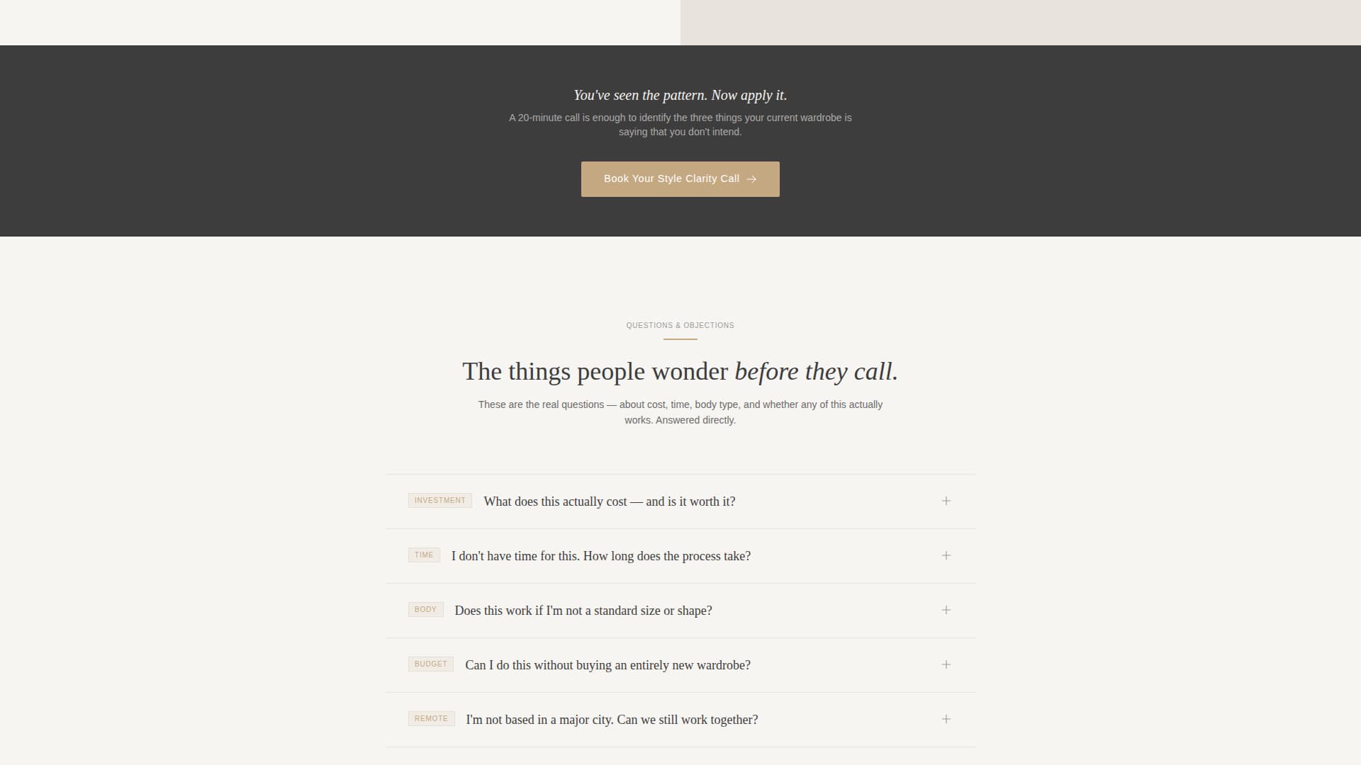 Refine - Authoritative Imageconsultant Landing Page Template