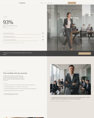 Refine - Authoritative Imageconsultant Landing Page Template