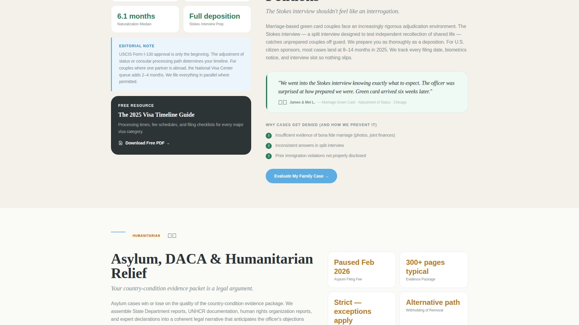 Petition - Trusted Immigration Landing Page Template