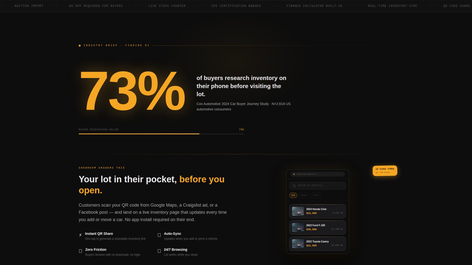 Showroom - Powerful Automotive Landing Page Template