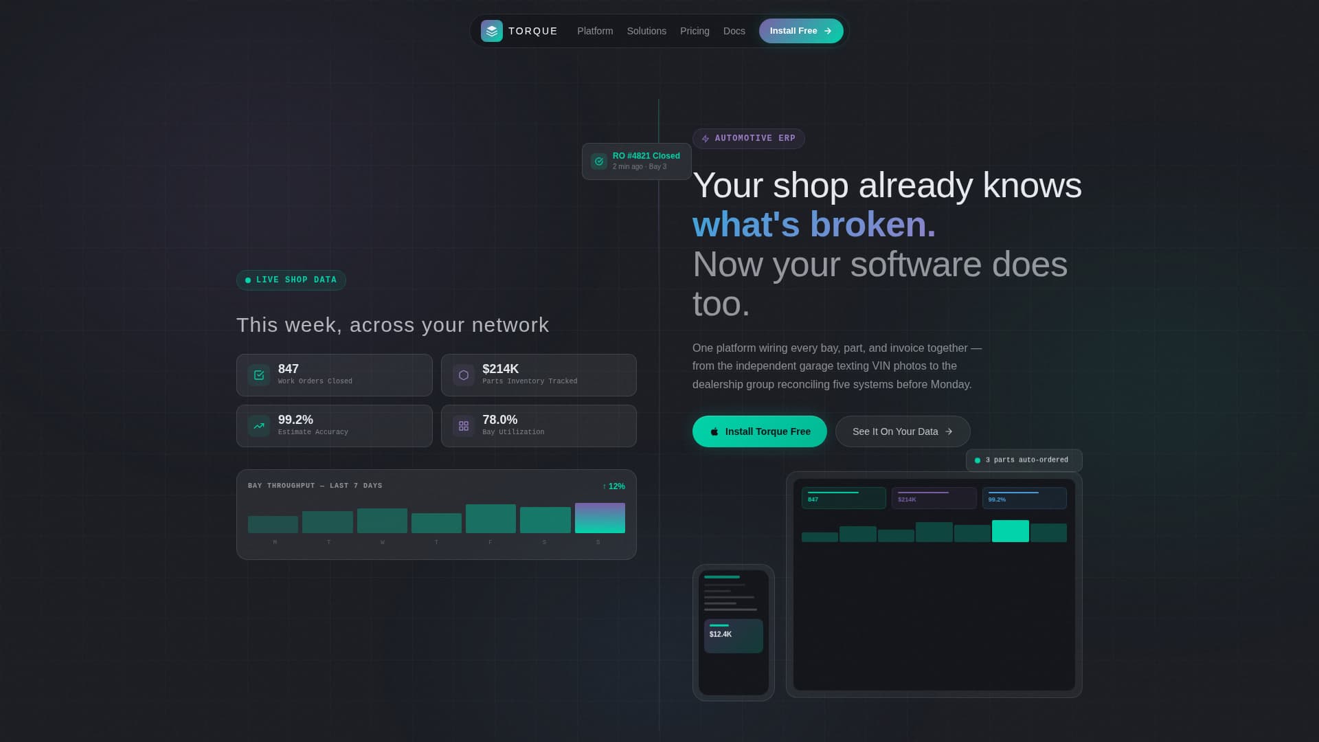 Torque - Intelligent Automotive Landing Page Template
