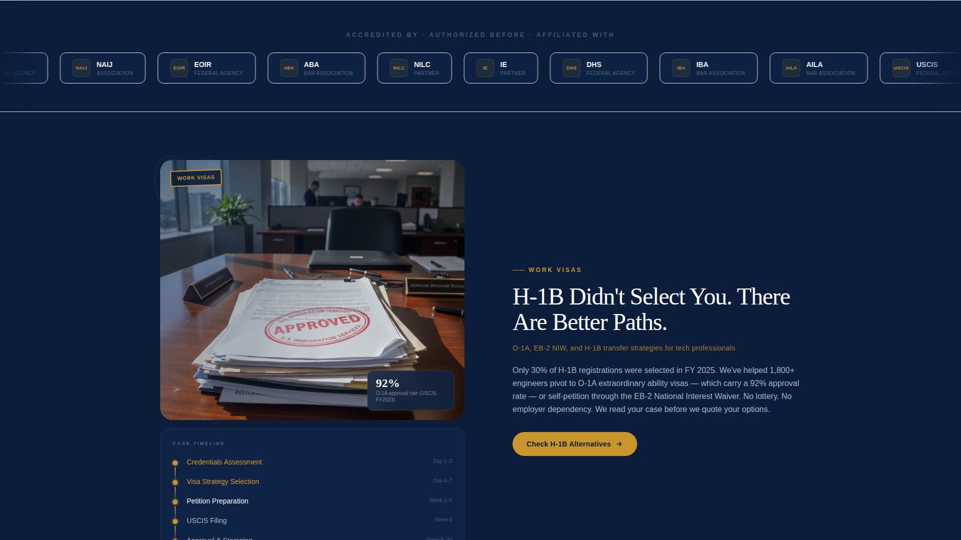 Passage - Authoritative Immigration Landing Page Template
