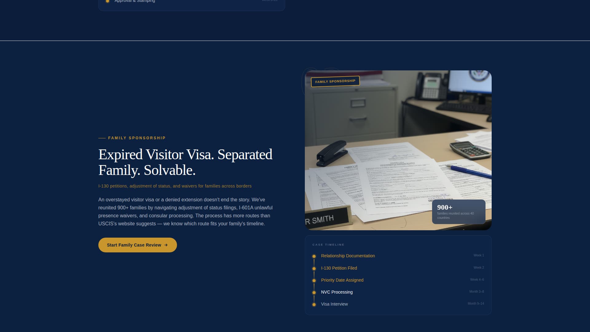 Passage - Authoritative Immigration Landing Page Template