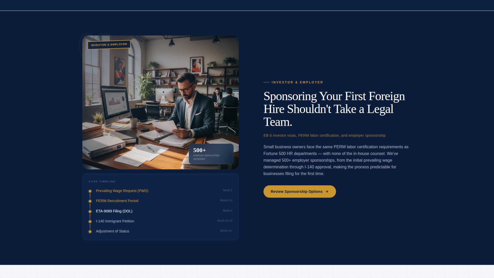Passage - Authoritative Immigration Landing Page Template