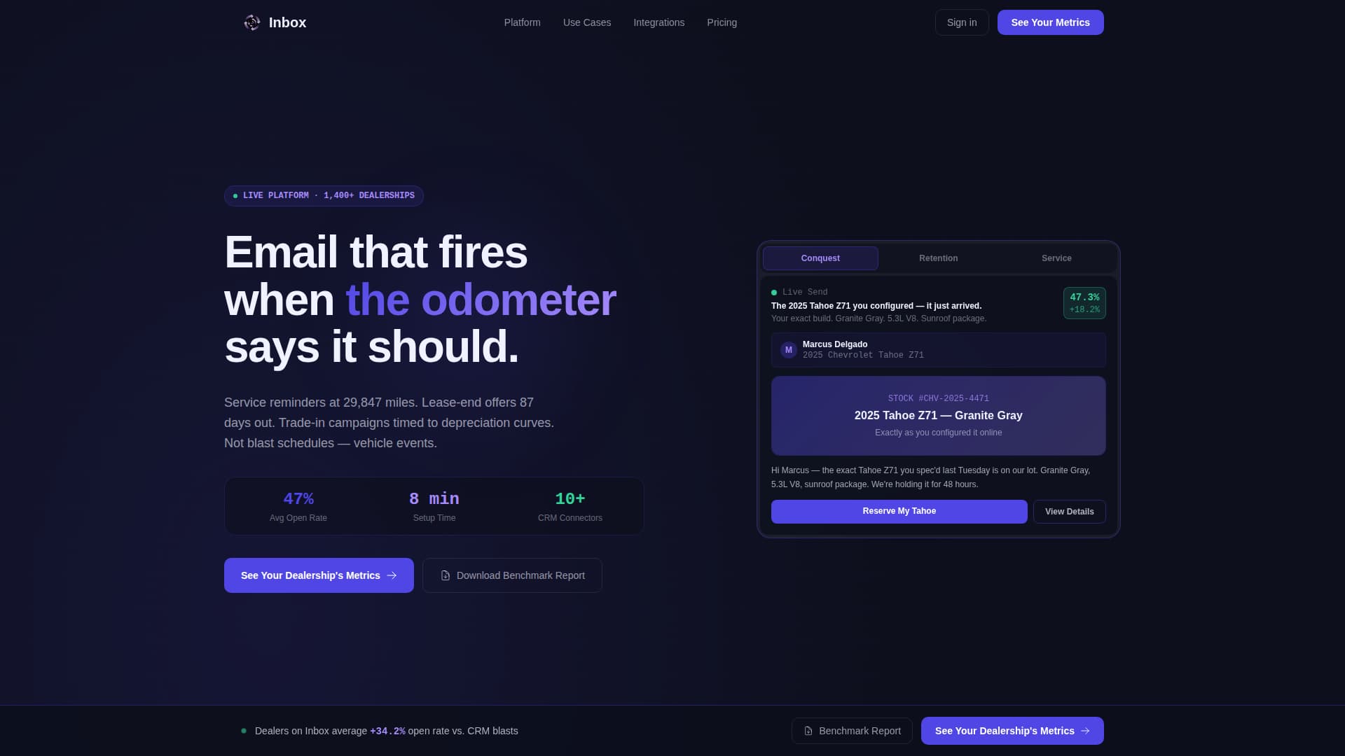 Inbox - Precision Automotive Landing Page Template