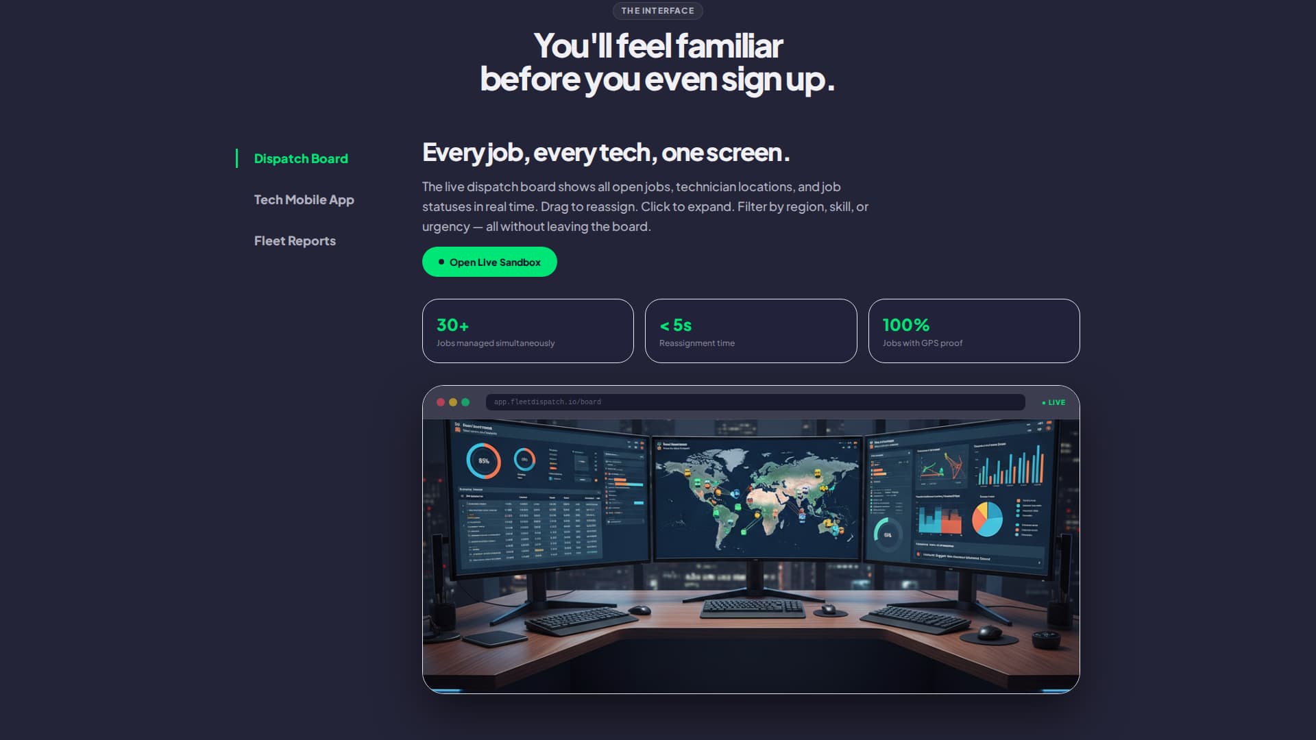 Fleet - High Voltage Automotive Landing Page Template