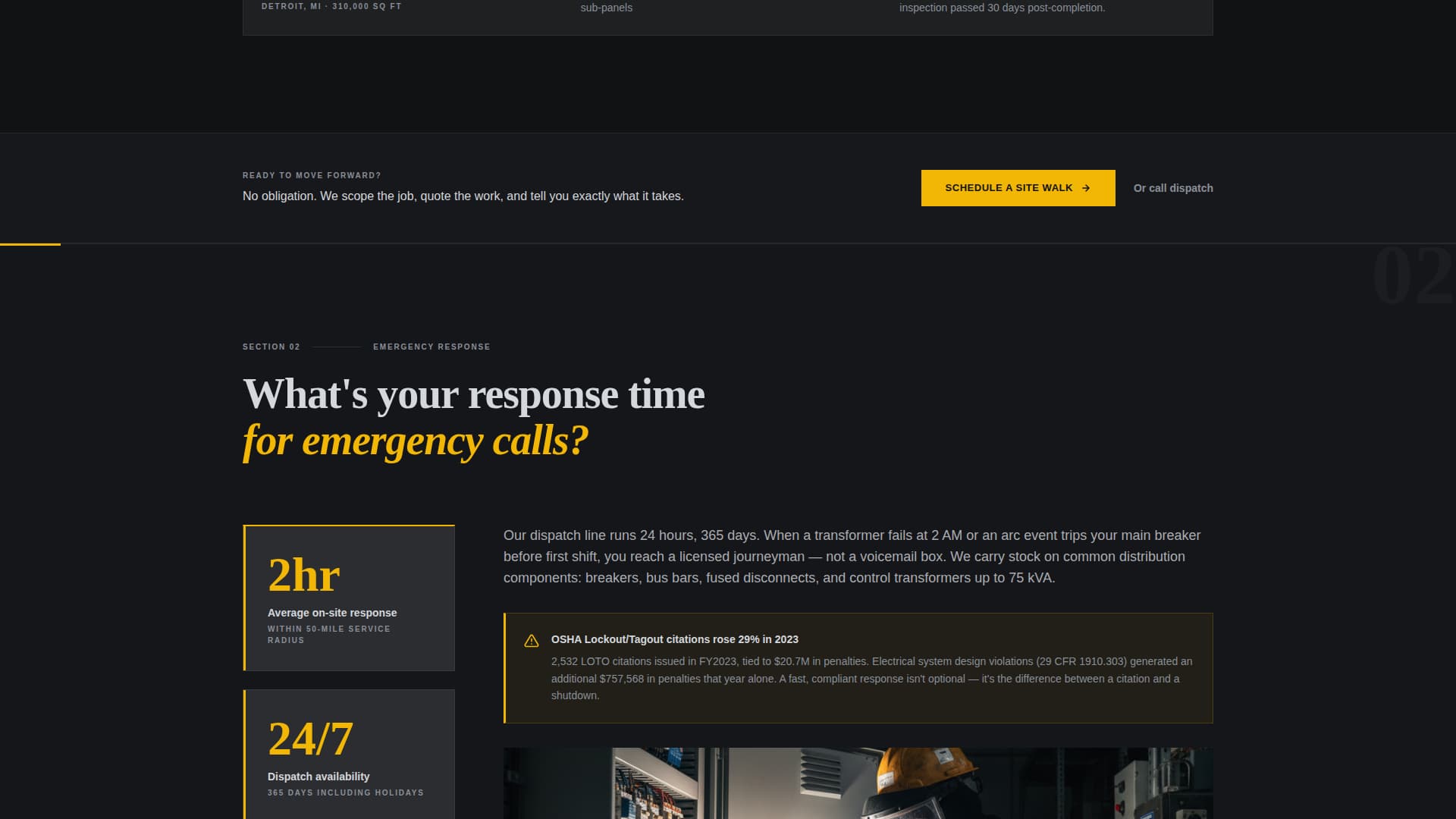 Conduit — Reliable Licensed Electrician Landing Page Template