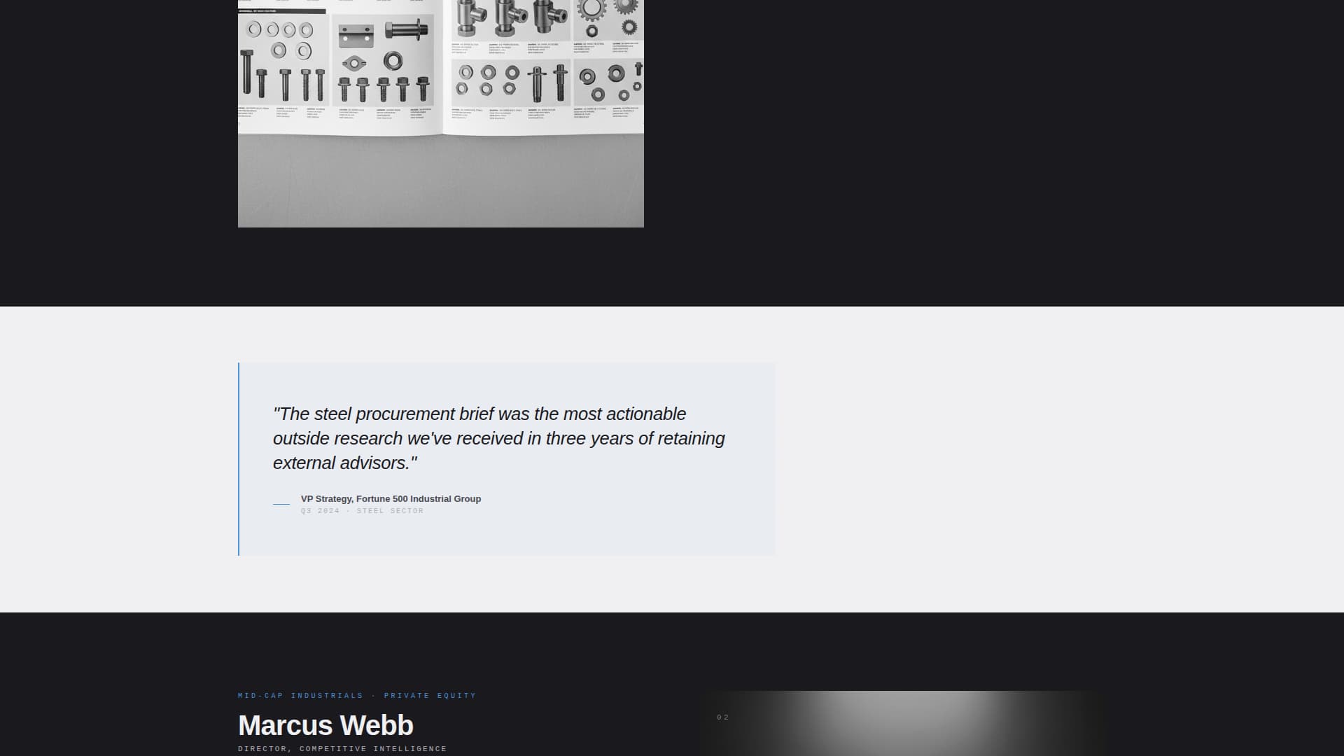 Analyst - Precision Intelligence Landing Page Template