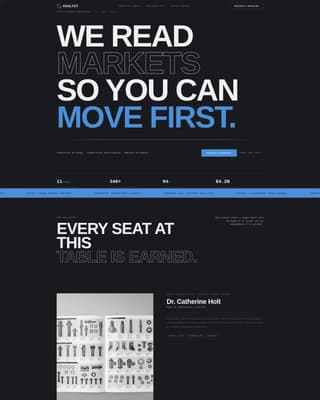 Analyst - Precision Intelligence Landing Page Template