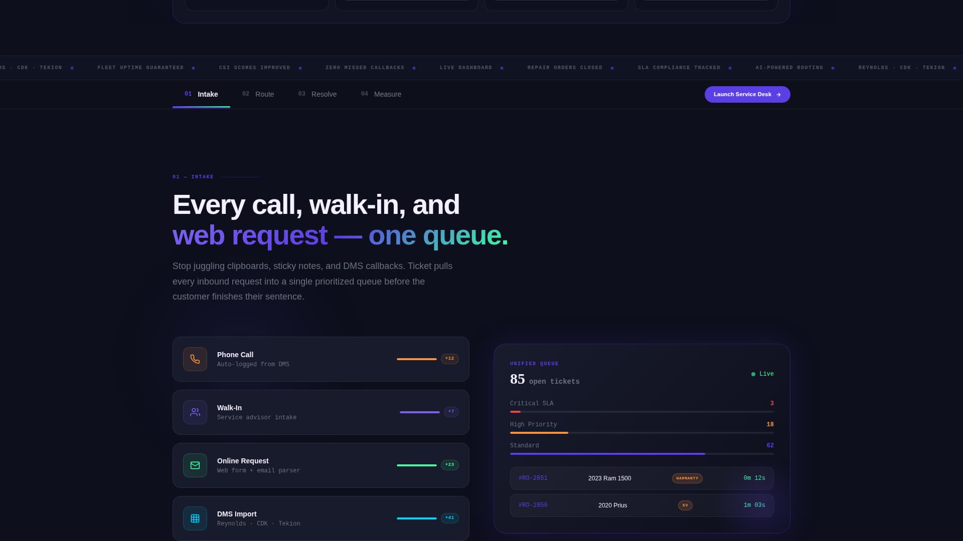 Ticket - Powerful Automotive Landing Page Template