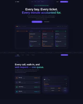 Ticket - Powerful Automotive Landing Page Template
