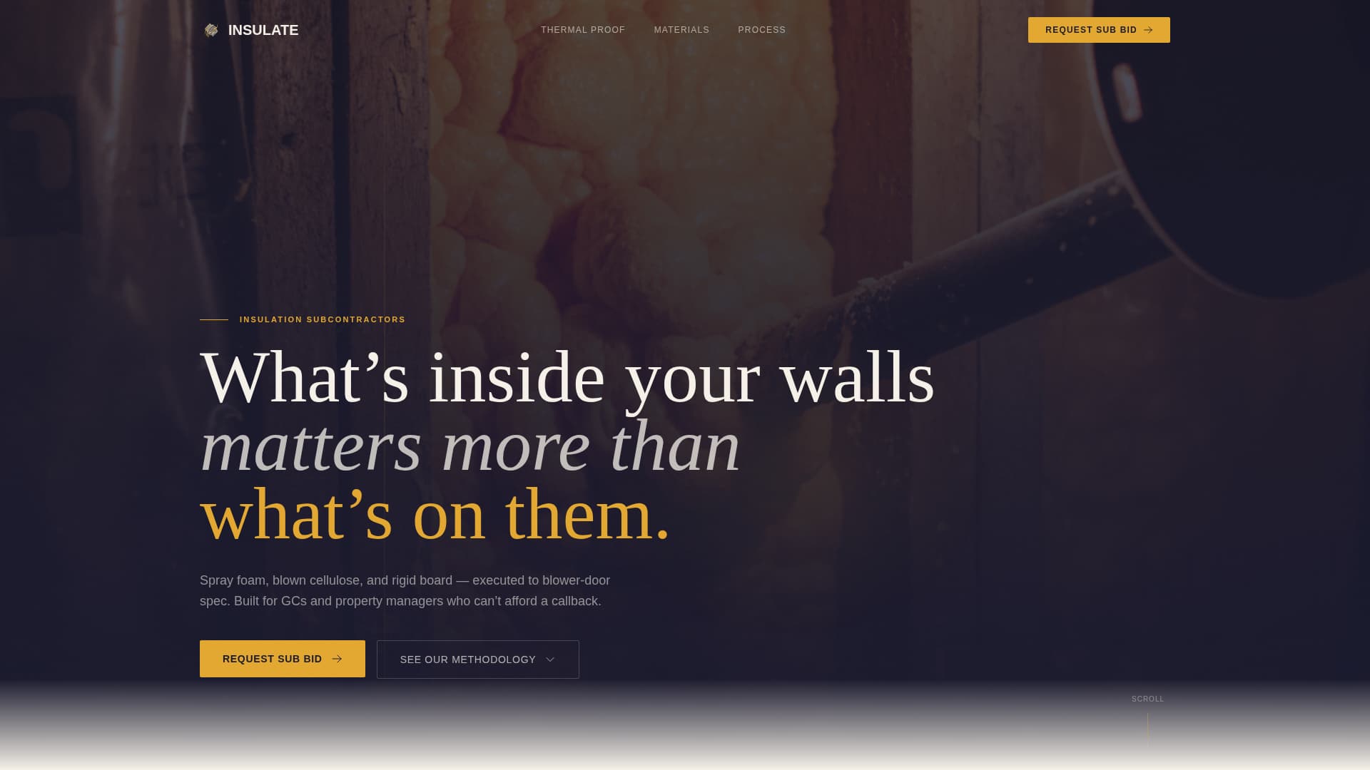 Insulate - Transparent Insulationinstaller Landing Page Template