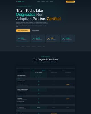 Torque - High Performance Automotive LMS Landing Page Template