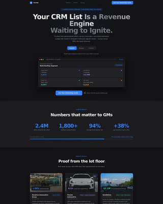Throttle - High Performance Automotive Landing Page Template