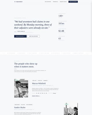 Adjuster - Authoritative Insuranceadjuster Landing Page Template