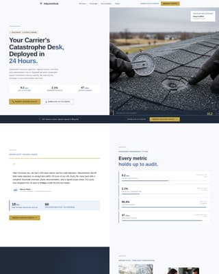 Adjuster - Rapid Claims Landing Page Template