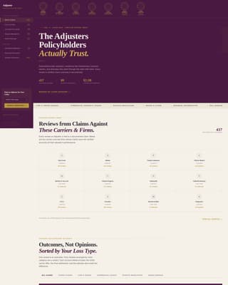 Adjuster - Trusted Insurance Landing Page Template
