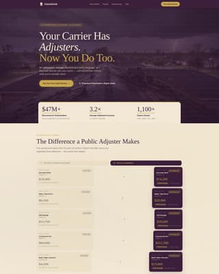 Claimshield - Authoritative Insuranceadjuster Landing Page Template