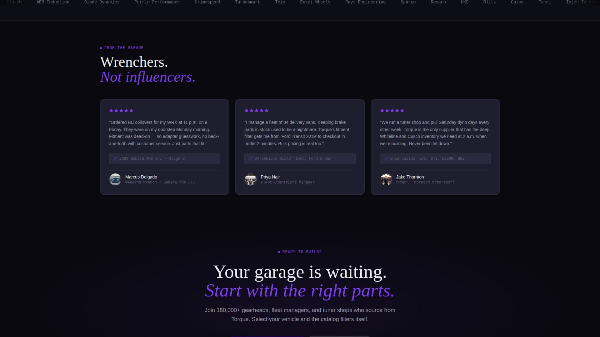 Surge — Elite Automotive Landing Page Template