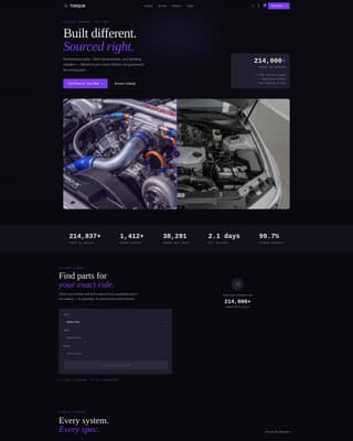 Surge — Elite Automotive Landing Page Template