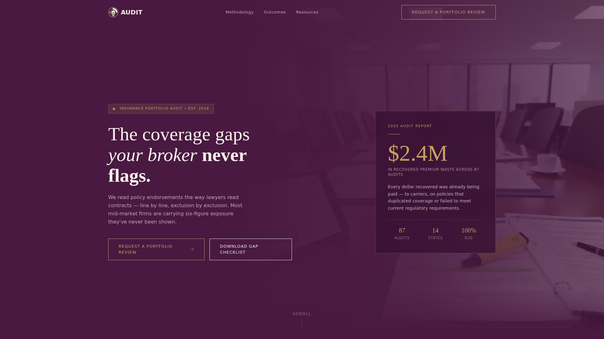 Insurance Consulting Reviews Website Template