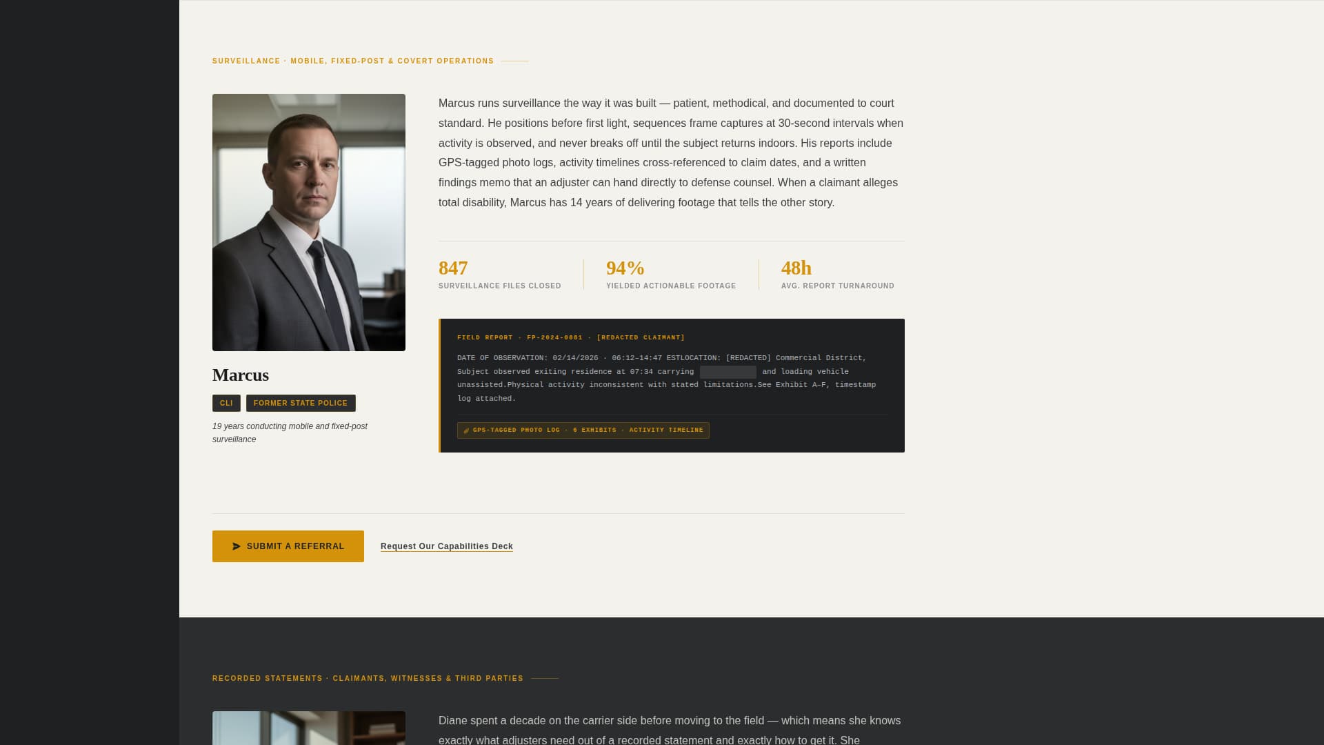 Investigate - Proven Insuranceinvestigation Landing Page Template