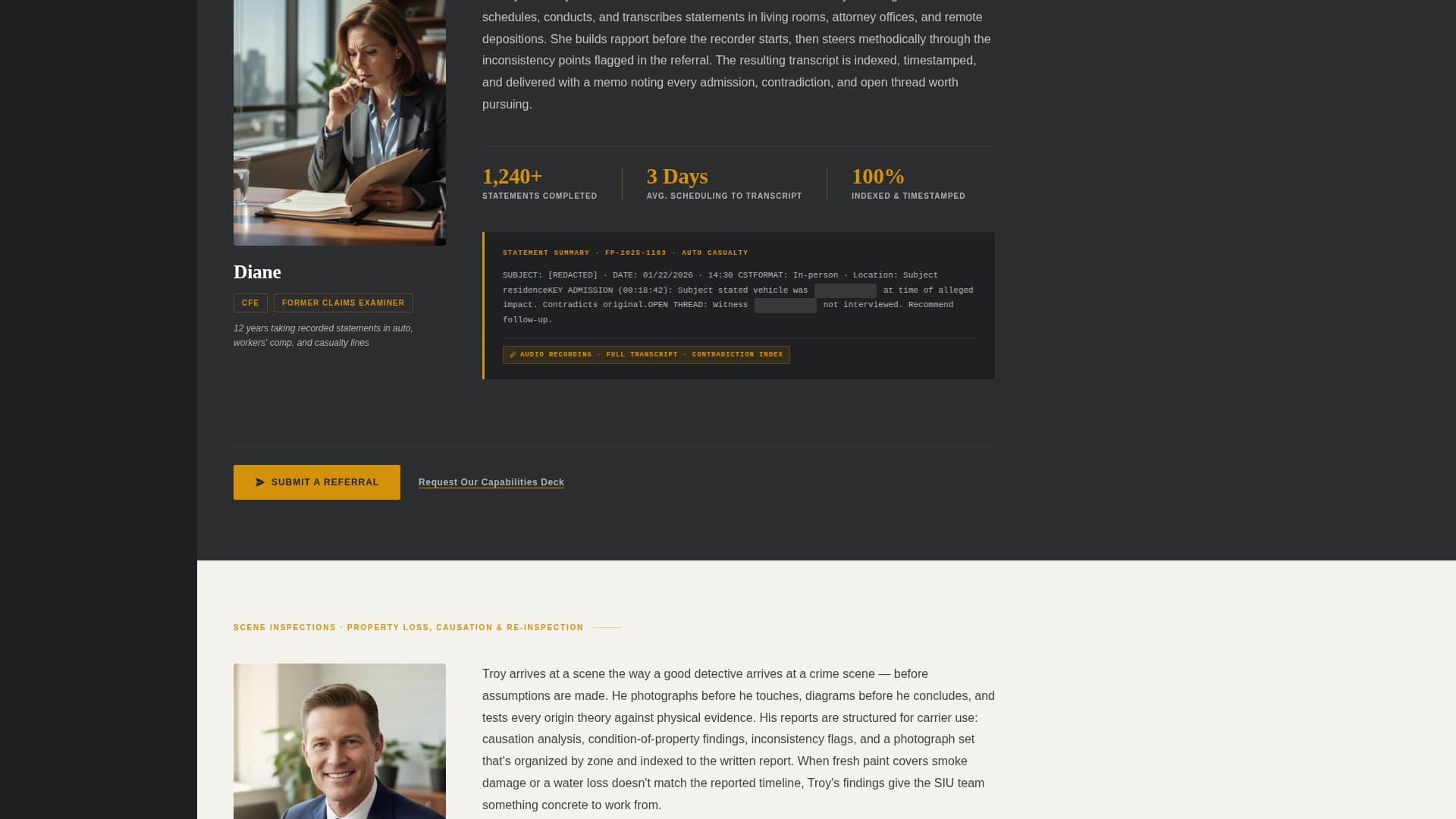 Investigate - Proven Insuranceinvestigation Landing Page Template