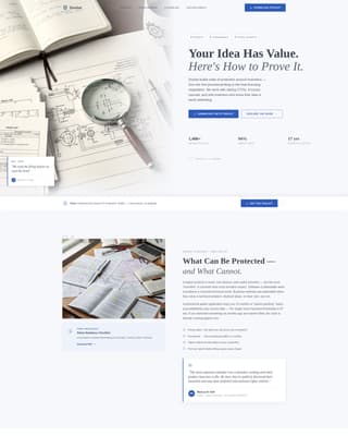 Docket - Authoritative Intellectualproperty Landing Page Template