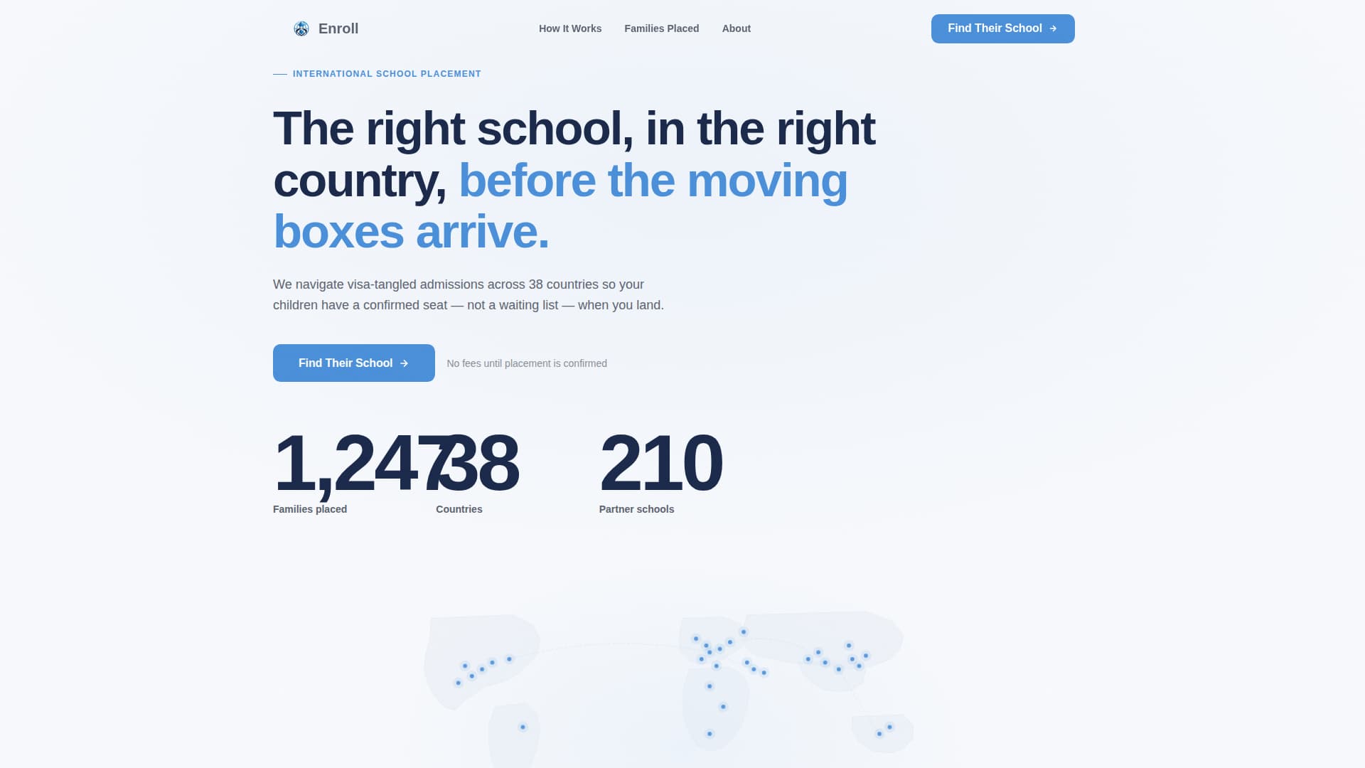 Enroll - Elite Schoolplacement Landing Page Template
