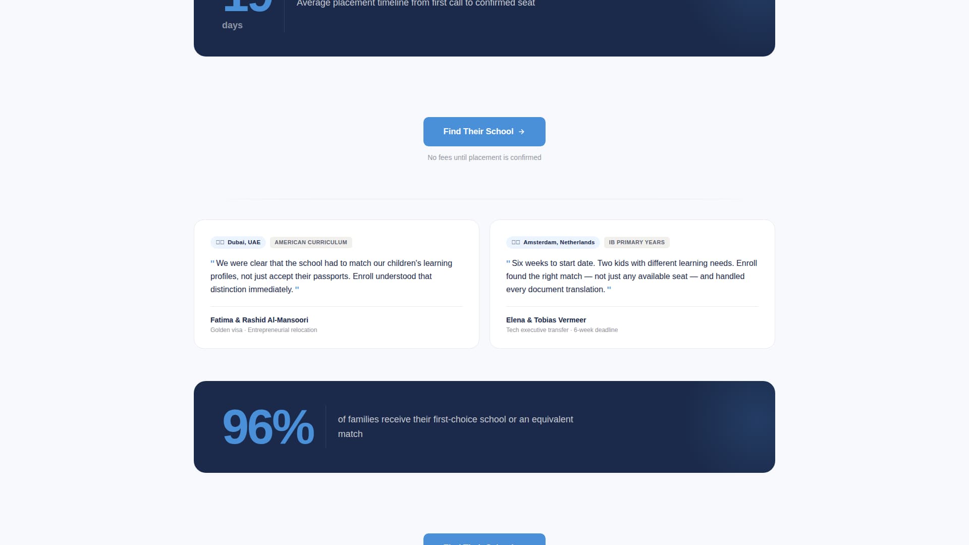 Enroll - Elite Schoolplacement Landing Page Template