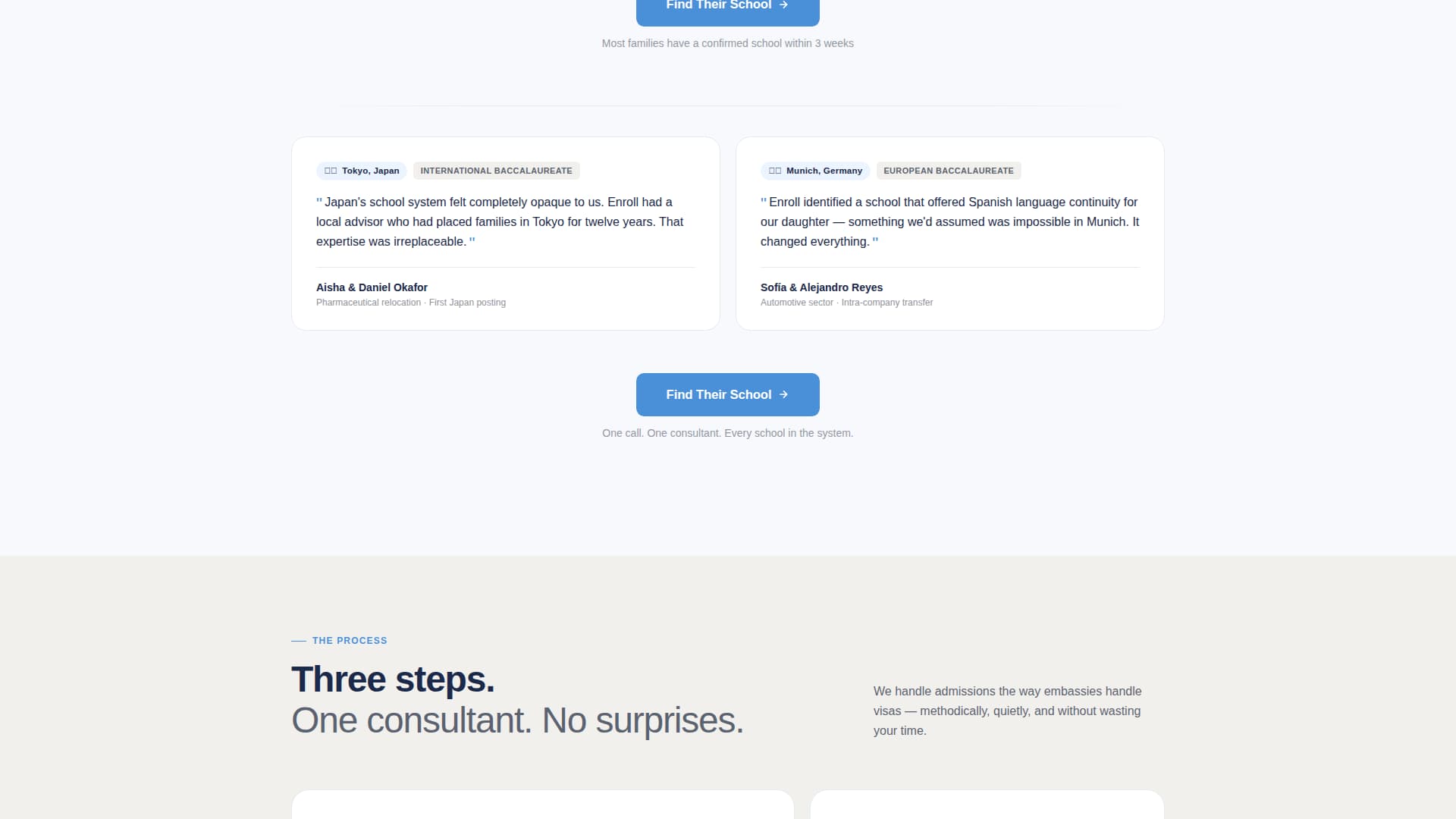 Enroll - Elite Schoolplacement Landing Page Template