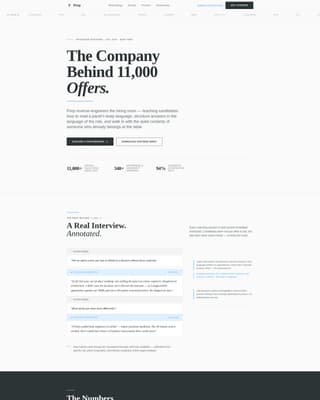 Prep - Editorial Interviewcoaching Landing Page Template