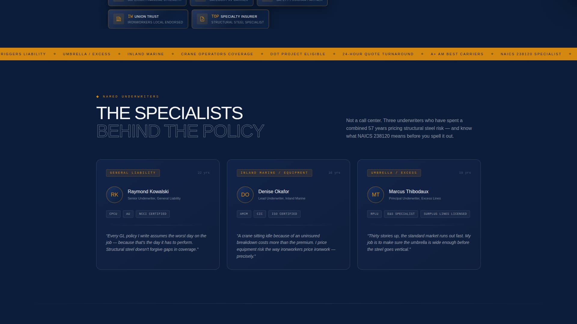 Forge - Ironclad Ironworker Landing Page Template