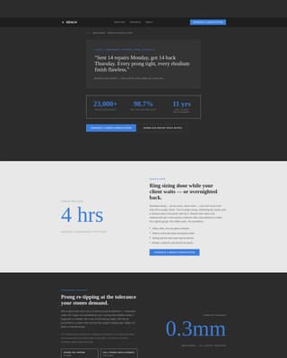 Benchwork - Precision Jeweler Landing Page Template