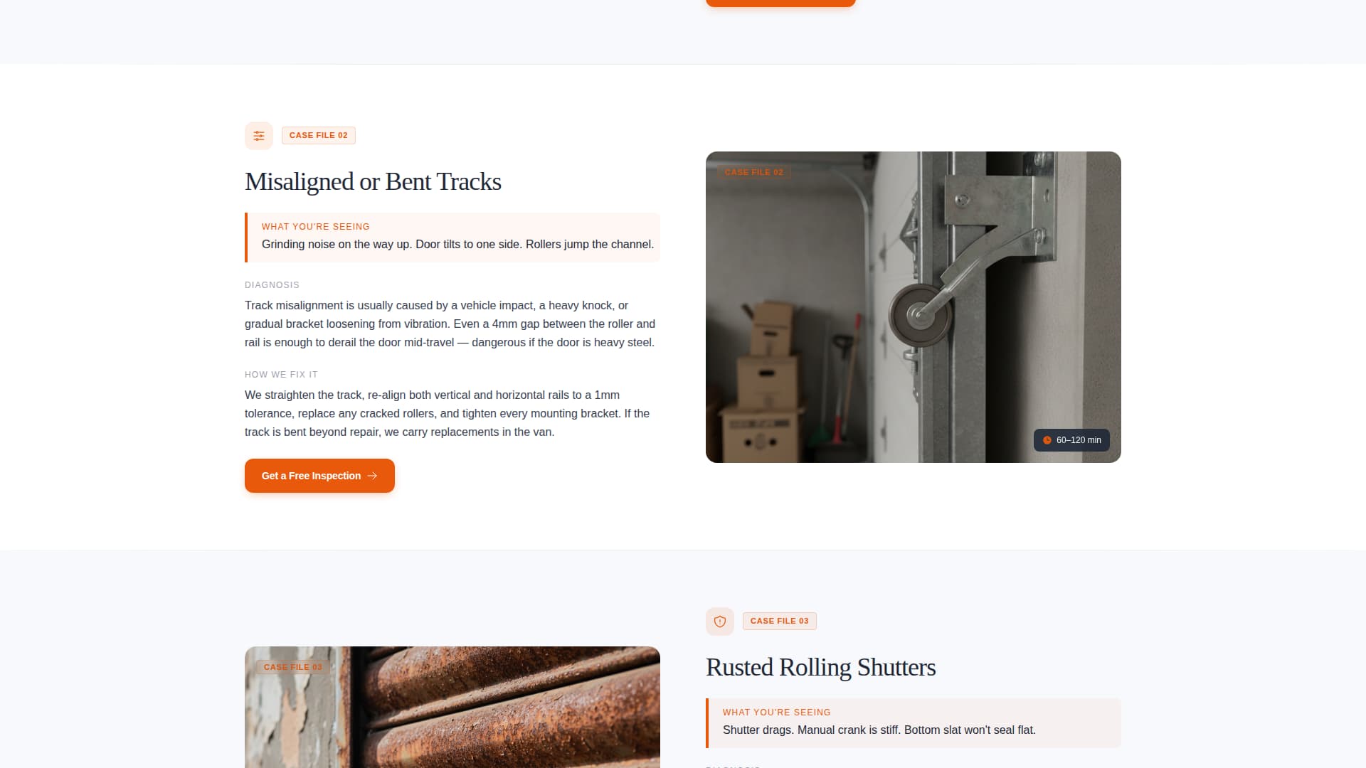 Hinge - Reliable Garagedoor Landing Page Template
