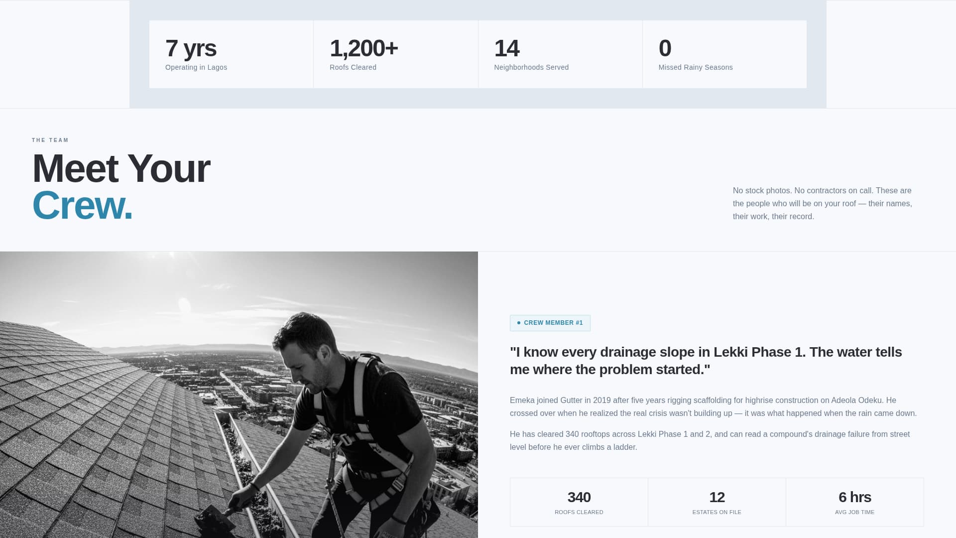 Clearflow - Trusted Guttercleaning Landing Page Template