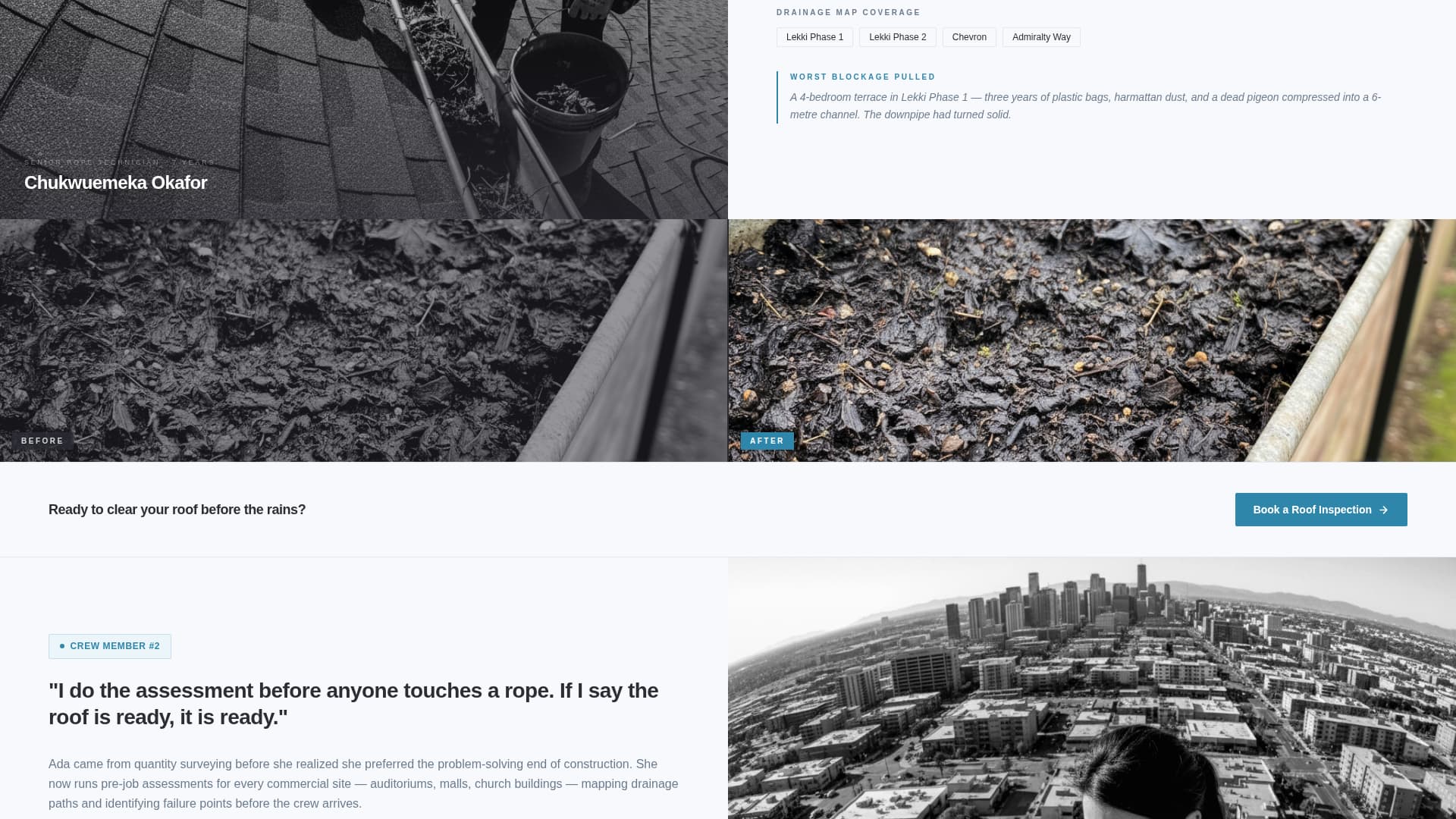 Clearflow - Trusted Guttercleaning Landing Page Template