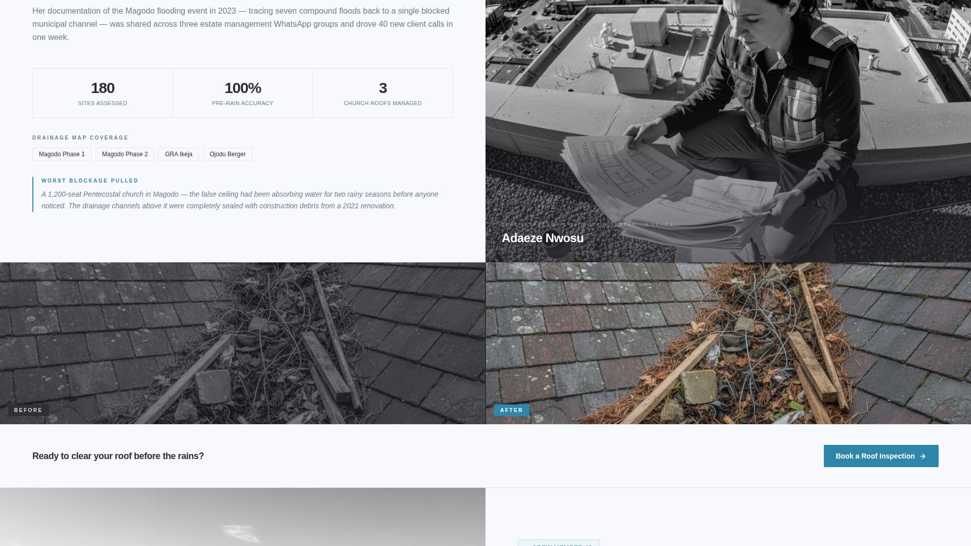 Clearflow - Trusted Guttercleaning Landing Page Template