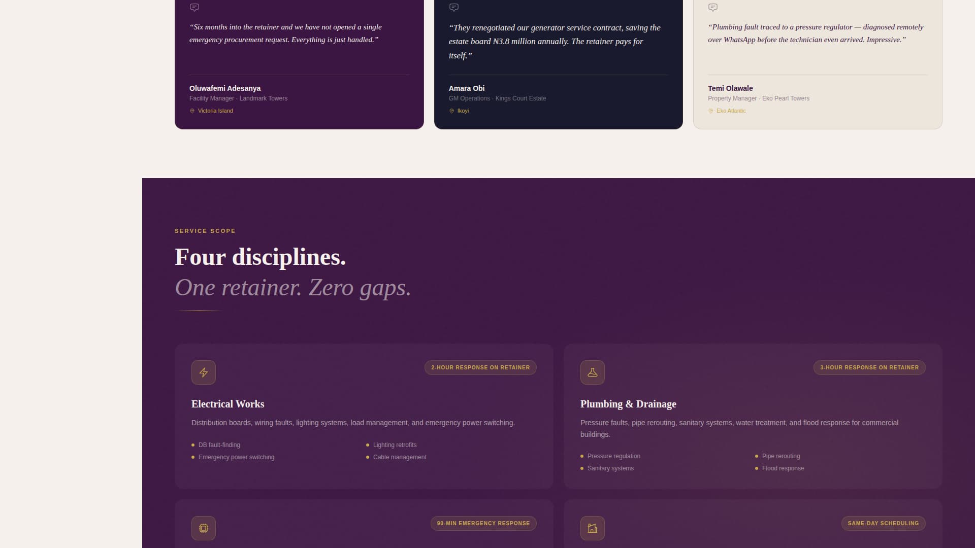 Fixer - Elite Handyman Landing Page Template