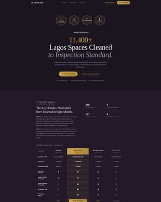 Pristine — Expert Janitorial Landing Page Template