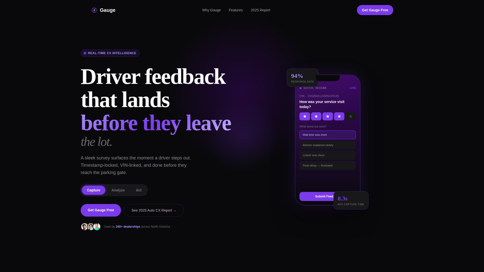 Automotive - Modern Survey Landing Page Template