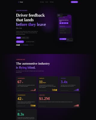 Automotive - Modern Survey Landing Page Template