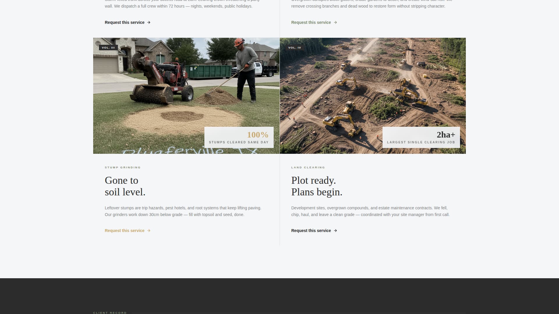 Canopy - Editorial Treeservice Landing Page Template